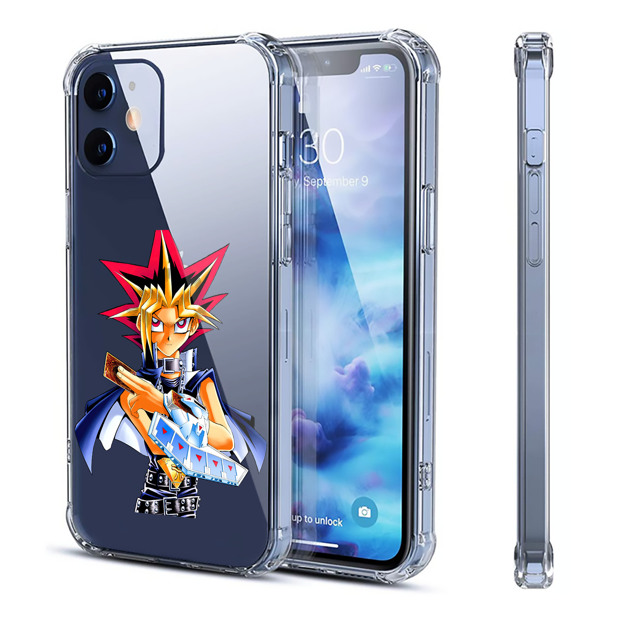 （画像用） 遊☆戯☆王 Yu-Gi-Oh! 【iPhone 12シリーズ対応】透明スマホケース（クリアソフトケース）